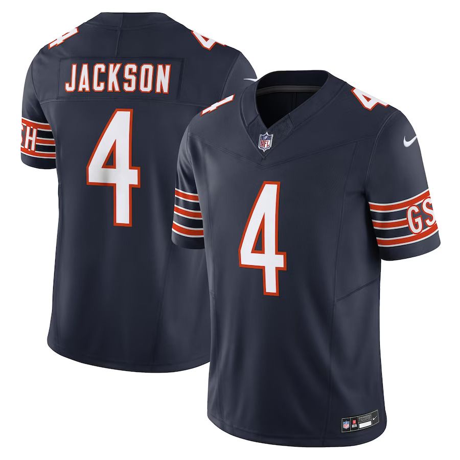 Men Chicago Bears #4 Eddie Jackson Nike Navy Vapor F.U.S.E. Limited NFL Jersey